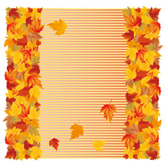 Naklejka na ściany i meble Autumn background, vector