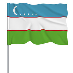 Flaggenserie-Zentralasien_Usbekistan