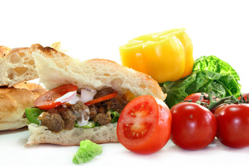 gefülltes Fladenbrot