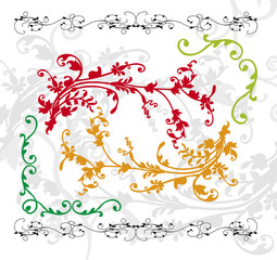 ghirlanda di fiori vettoriale