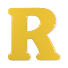 yellow font - R