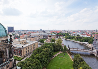 Fototapeta premium aerial view of central Berlin