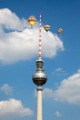 Berlin tv tower -  fernsehturm in Berlin