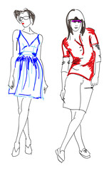 SKETCH. fashion girls