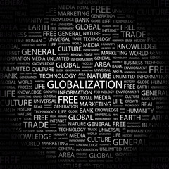 GLOBALIZATION. Wordcloud vector illustration.