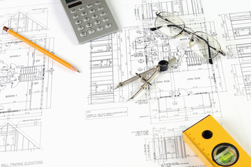 Fototapeta premium drawings of building