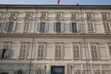 Fototapeta na wymiar Royal Palace in Turin, Italy