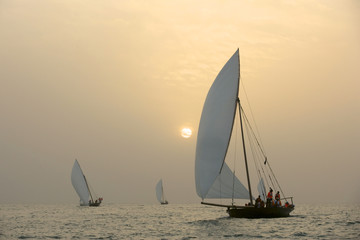 Sunset Dhows