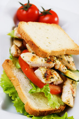 Grilled chicken meat