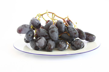 blue grapes