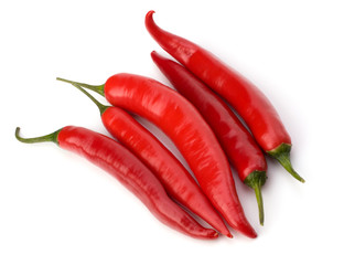 Chili pepper isolated on white background