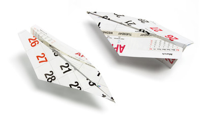 Calendar Paper Planes