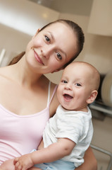 happy Mother and child