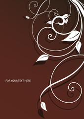 Abstract flowers background with place for your text