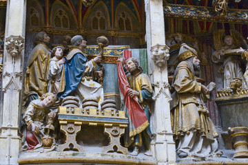 france; amiens; cathédrâle; intérieur : cloture