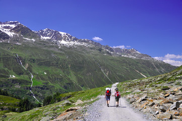 Wanderweg im Ötztal - Österreich