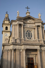 St Carlo Church and Bell Tower in Turin, Italy