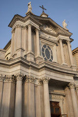 Fototapeta na wymiar St Carlo Church in Turin, Italy