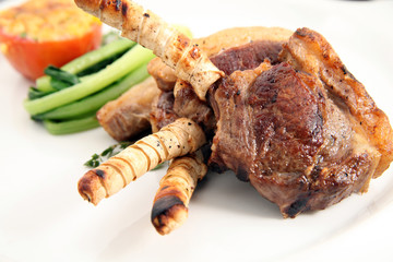 lamb leg grilled