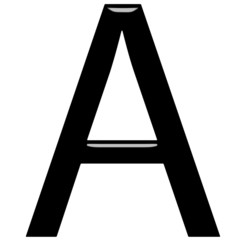 3D Letter A