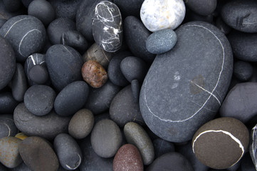 Background of Pebbles on a beach