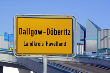 Ortsschild Dallgow-Döberitz