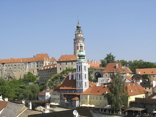 Stadtansicht Krummau, Tschechische Republik, Europa