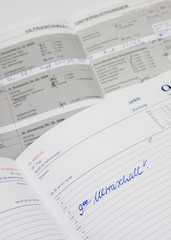 Obraz premium Ultraschalltermin im Kalender