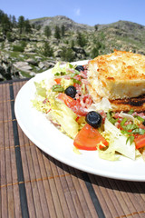 Salade de chèvre chaud à la montagne
