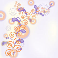 Spiral vector background.