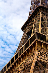 Obraz premium Eiffel Tower renovation