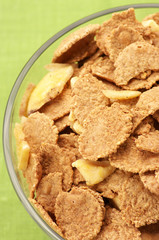 Cereal in bowl close-up