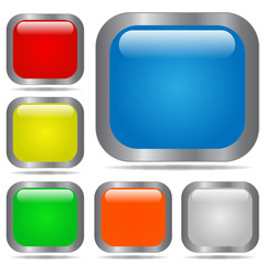 Vector Square Web Buttons