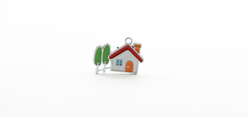 House shaped keychain