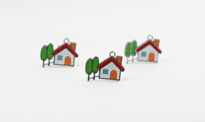 House shaped keychain