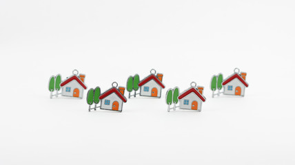 House shaped keychain