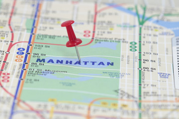 A Push Pin in Manhattan