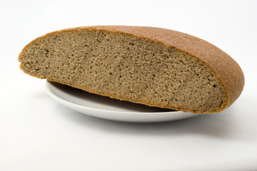 The bread on plate