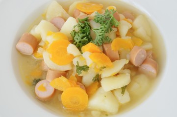 Kartoffelsuppe mit Möhren