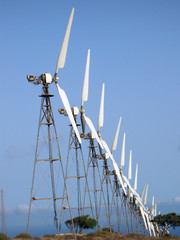 Fototapeta premium Eolic fans for wind power generation