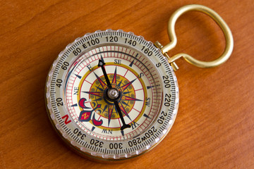 Old paper and compass