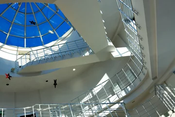 Möbelaufkleber round staircase in office centre © Vladitto