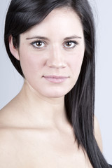 Fototapeta premium Brunette Model with Bare Shoulders