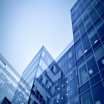 modern business center at night