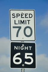 Speed limit sign