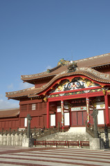 Naklejka premium 首里城
