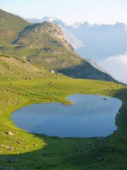 Lac en coeur