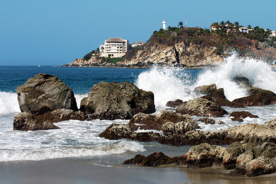 Beach In Puerto Escondido, Mexico