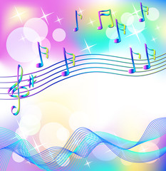 Obraz premium Magic music