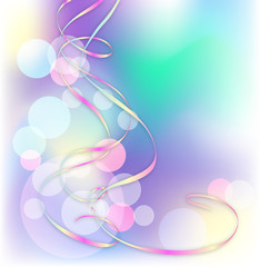 Glowing vector background with round